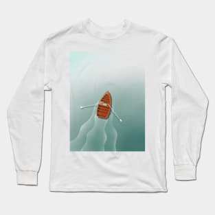 Sail away in the little boat Long Sleeve T-Shirt